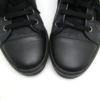 Gucci High Cut Sneakers Size 37 GG Canvas Black — view 4