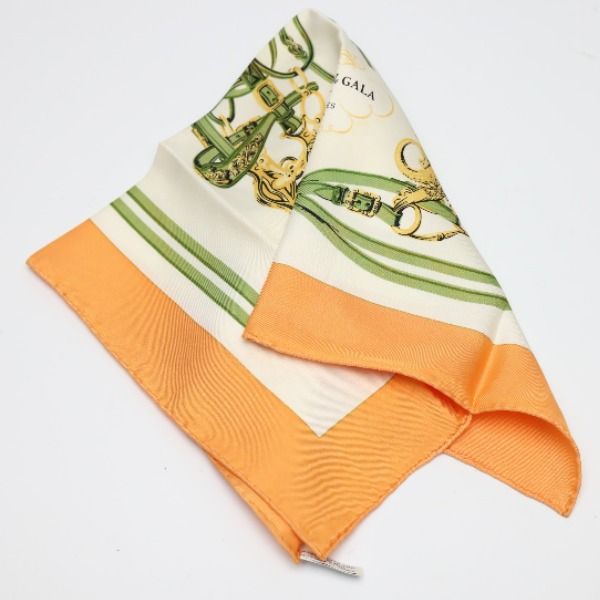 Hermes Carre 45 Petit Handkerchief Gauroche Silk Twill Scarf — view 3