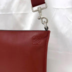 Loewe Shoulder Bag Red Anagram Leather — view 3