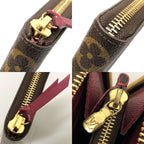 Louis Vuitton Long Wallet Monogram Portefeuille Clemence Fuchsia — view 8