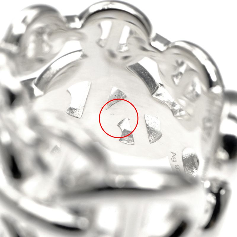 Hermes Chaine D'ancre GM Ring Size 46 AG 925 Silver — view 9
