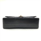 Chanel CC Logo Quilted Lambskin Turnlock Chain Shoulder Bag Black — view 3