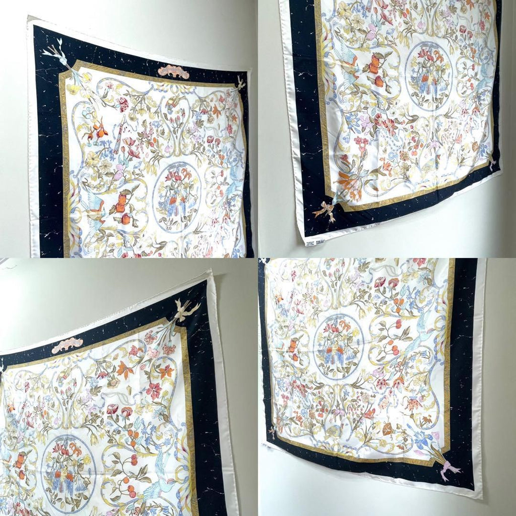 Hermes Scarf Carre 90 Oriental Stone and Western Stonework Silk — view 5