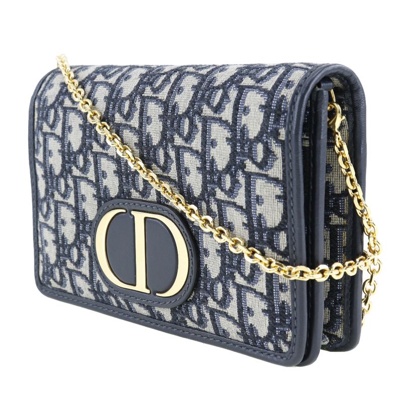 Christian Dior 2-Way Waist Pouch Trotter Oblique Canvas Leather Navy — view 2
