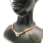 Hermes Leather Lancelot Choker Bracelet — view 7