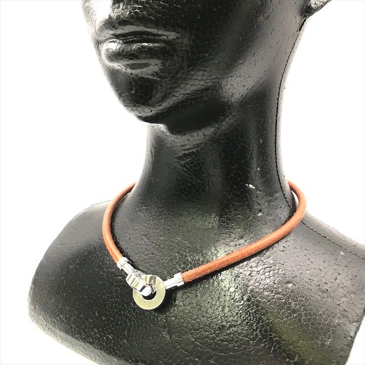 Hermes Leather Lancelot Choker Bracelet — view 7