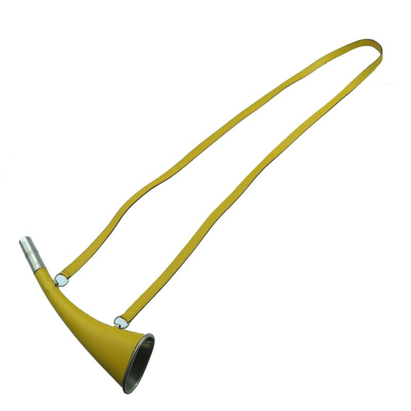 Hermes Necklace Courchevel Yellow — view 4