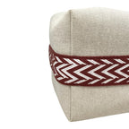 Hermes Bath Pouch Bride-a Black GM Toile Canvas H Logo Zigzag Rouge Ash Red — view 6