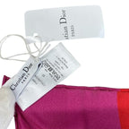 Christian Dior 22 Flp070 I615 2022 Flower Pop Scarf Silk Red Blue Pink — view 8