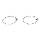 Hermes Earrings Cour De H Pair AG 925 Silver Accessories — view 4