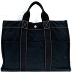 Hermes Deauville Tote MM Navy Black — view 4