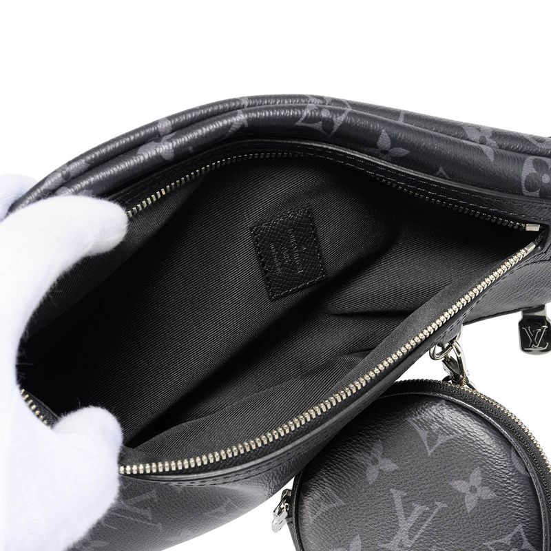 Louis Vuitton Waist Bag Body Duo Su Sling Black Gray — view 5