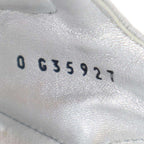 Chanel Footbed Coco Mark Sandals 0 Silver Grayish 36 — view 6