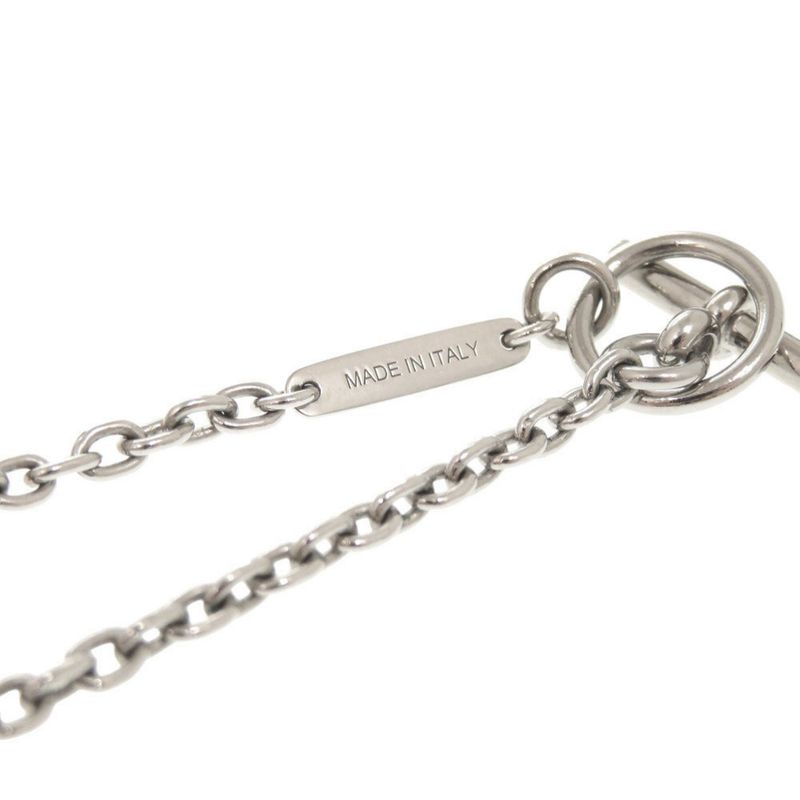 Hermes Mobil H Metal Buffalo Horn Silver Necklace Pendant 1081 — view 7