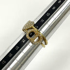 Christian Dior Clair D Lune CD Heart Ring L GP And Faux Pearl — view 6