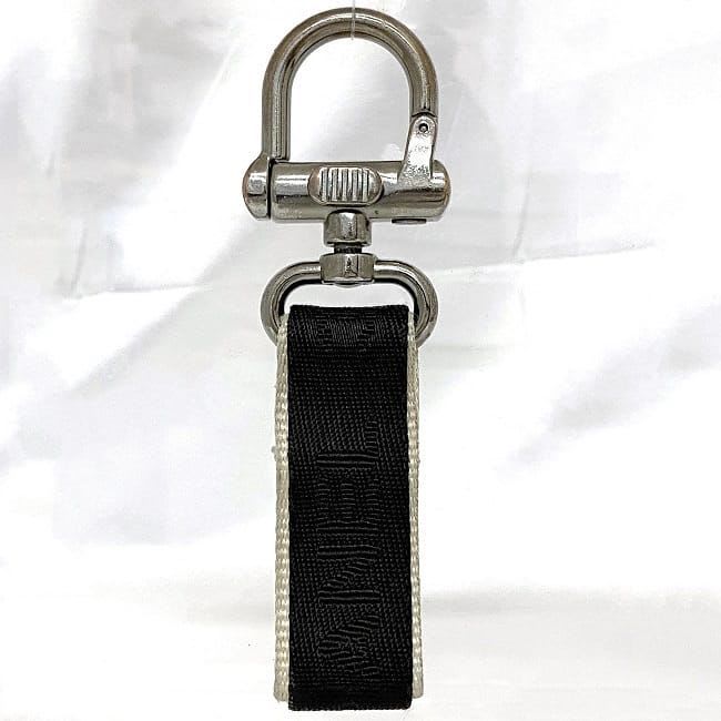 Chanel Key Ring Black Gray Silver — view 4