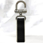Chanel Key Ring Black Gray Silver — view 4