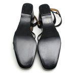 Hermes Echape Sandals 38.5 Black — view 8