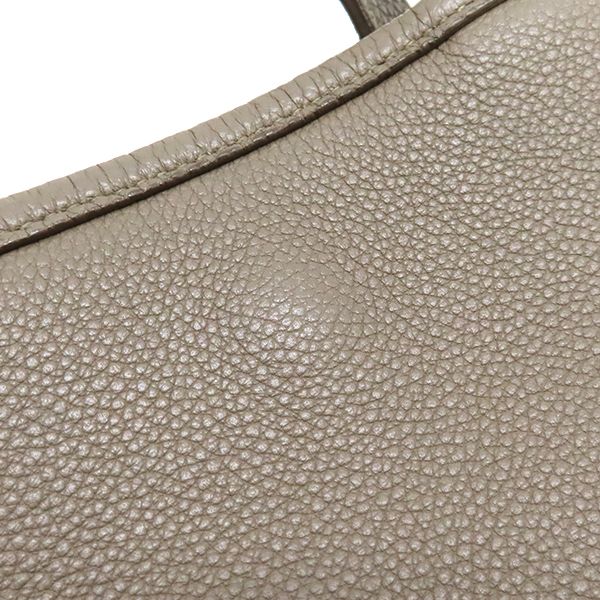 Celine 2-Way Bag Small Fold Cabas Leather Glazed Gold Hardware Gray Beige — view 5