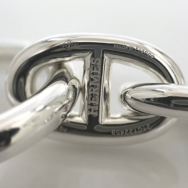 Hermes Bracelet Chaine D'ancre MM 14 Frames Silver Ag — view 6