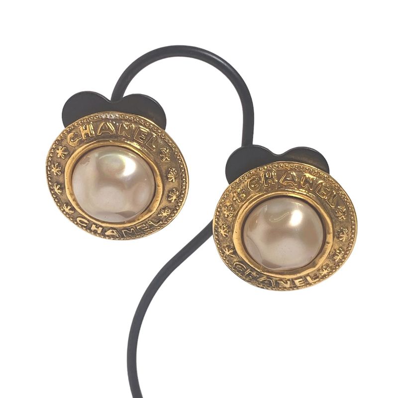 Chanel Large Vintage Earrings — view 5