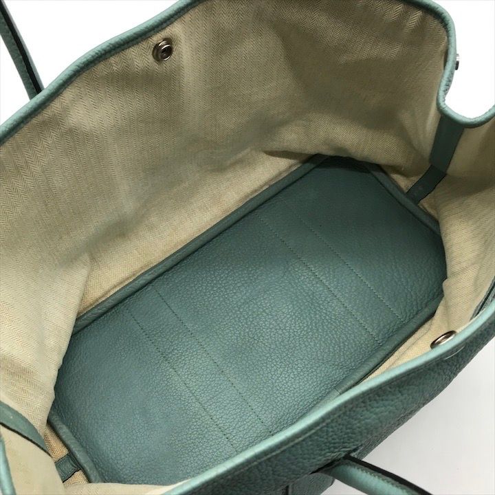Hermes Garden Party PM Negonda Tote Purse Blue — view 8