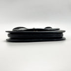 Yves Saint Laurent Logo Shoulder Bag Black Leather Vintage — view 3