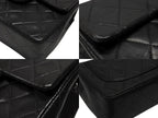 Chanel Mini Quilted 17 Shoulder Bag CC Logo Lambskin Black Silver — view 5