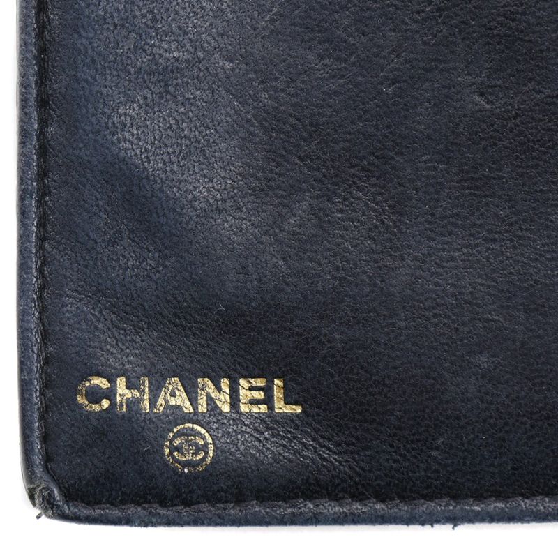 Chanel Caviar Leather Black Long Wallet — view 9