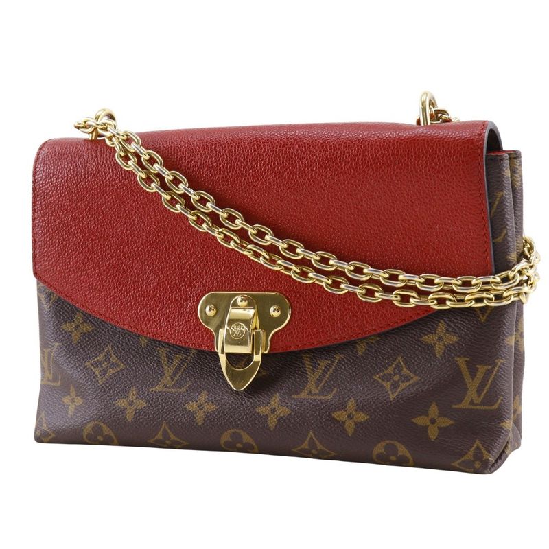 Louis Vuitton Saint Placide Monogram Canvas Threes Brown Red Ca2167 — view 2