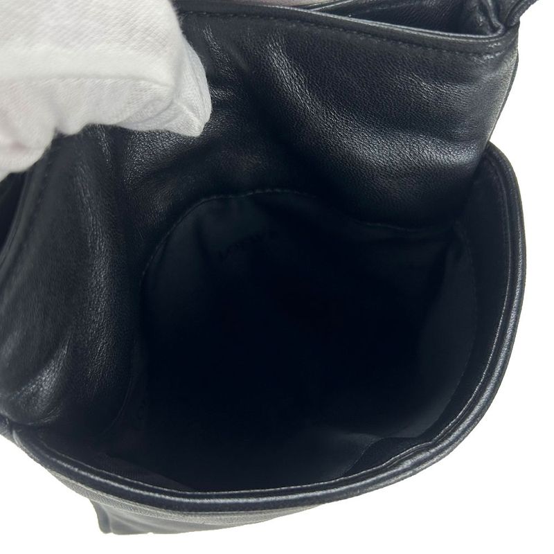 Loewe Mini Shoulder Bag Pochette Crossbody Leather Black Chic Women — view 5