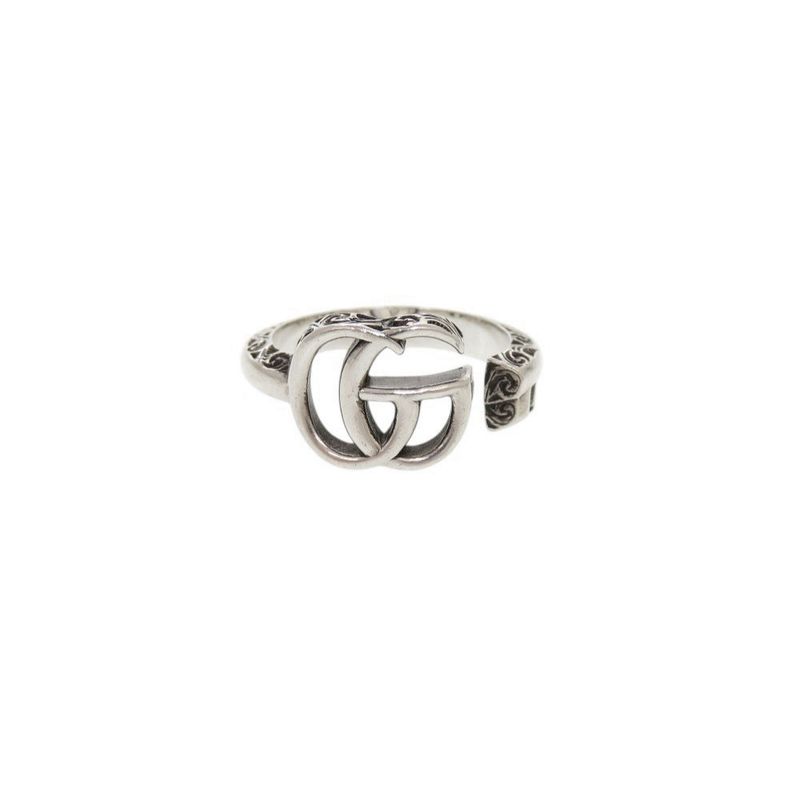 Gucci Double G Silver 925 Size 15-16 Ring 1241 — view 3