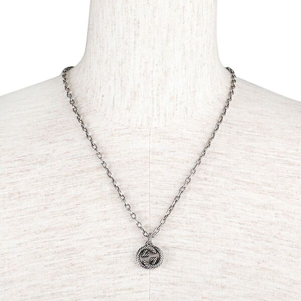 Gucci Necklace Interlocking G Silver — view 7
