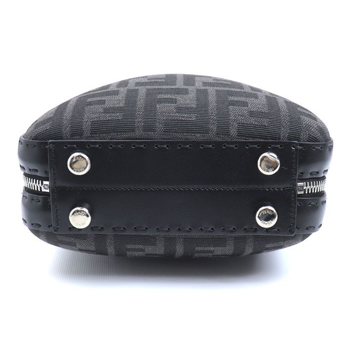 Fendi Mini Travel Zucca Shoulder Bag Black 7 Va552 — view 3