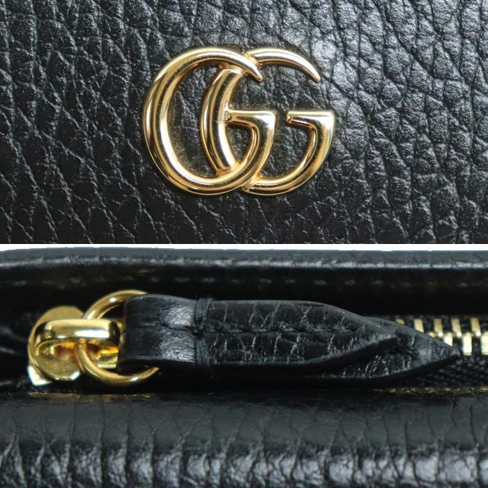 Gucci GG Marmont Compact Wallet Trifold Black — view 7