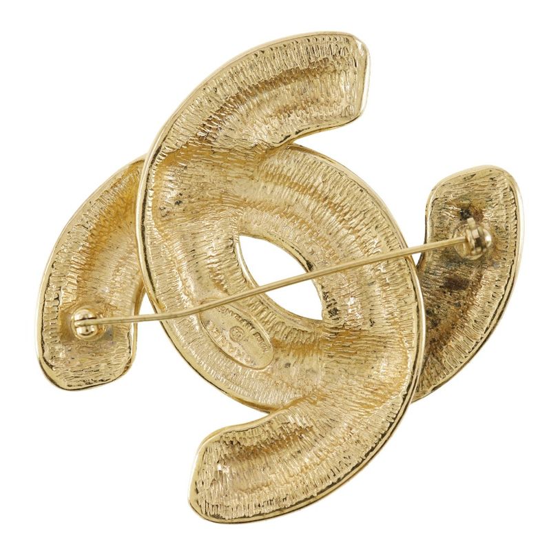 Chanel Coco Mark Gold Plated 37.3 g Brooch — view 3