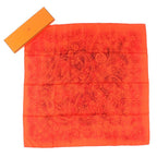 Hermes Carre 90 Indian DUST 100% Silk Geranium Rouge Brique Shawl Stole Bandana — view 2