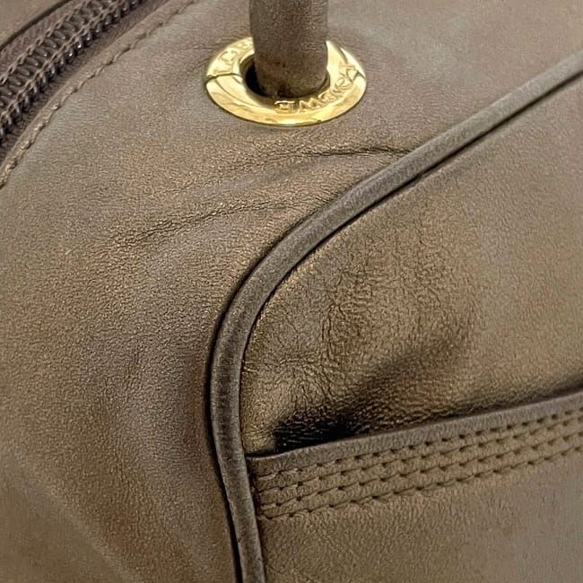 Loewe Handbag Gold Brown Anagram Nappa Leather — view 7