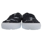 Chanel Coco Mark Suede Leather Use Tweed Switch Slip-on Shoes 38 — view 3
