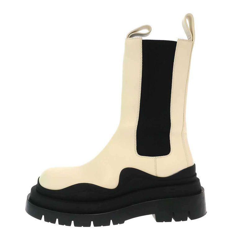 Bottega Veneta Tire Chelsea Boots Off White 35 — view 2