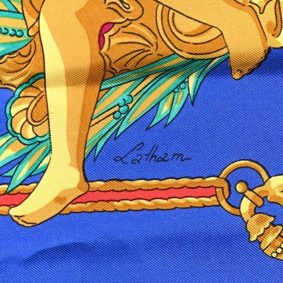 Hermes Silk Scarf 90 Hommage A Charles Garnier Architecte De L'Opera Paris — view 7