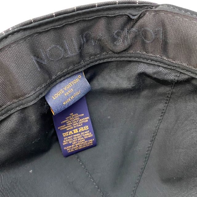 Louis Vuitton Nx2242 Crocomartier Cap Baseball Cotton Purple Black Wool — view 9
