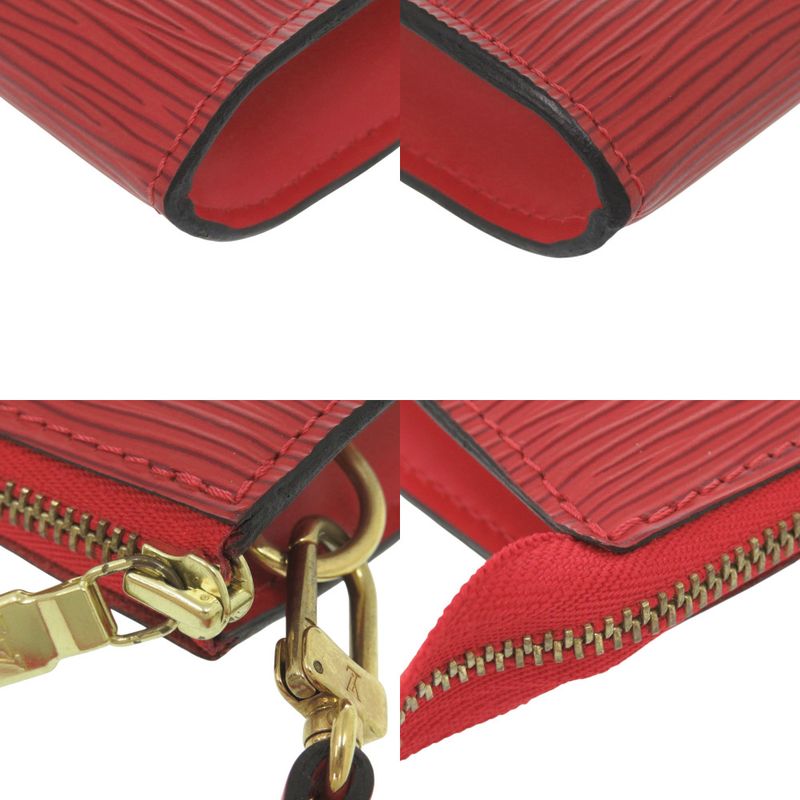 Louis Vuitton Pochette Accessoires Epi Leather Castilian Red Handbag — view 3