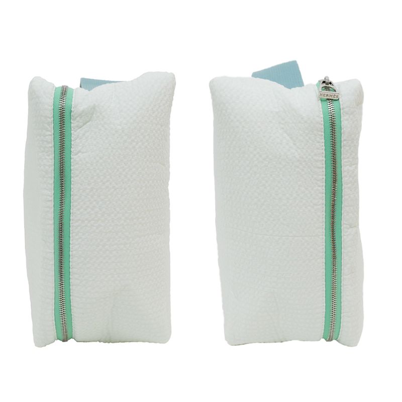 Hermes Gabriel To-go MM Handbag Pouch Veil Aqua — view 4