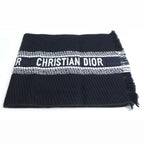 Dior Logo Oblique Big Scarf Navy 31 Cdo301 Ixgs — view 2