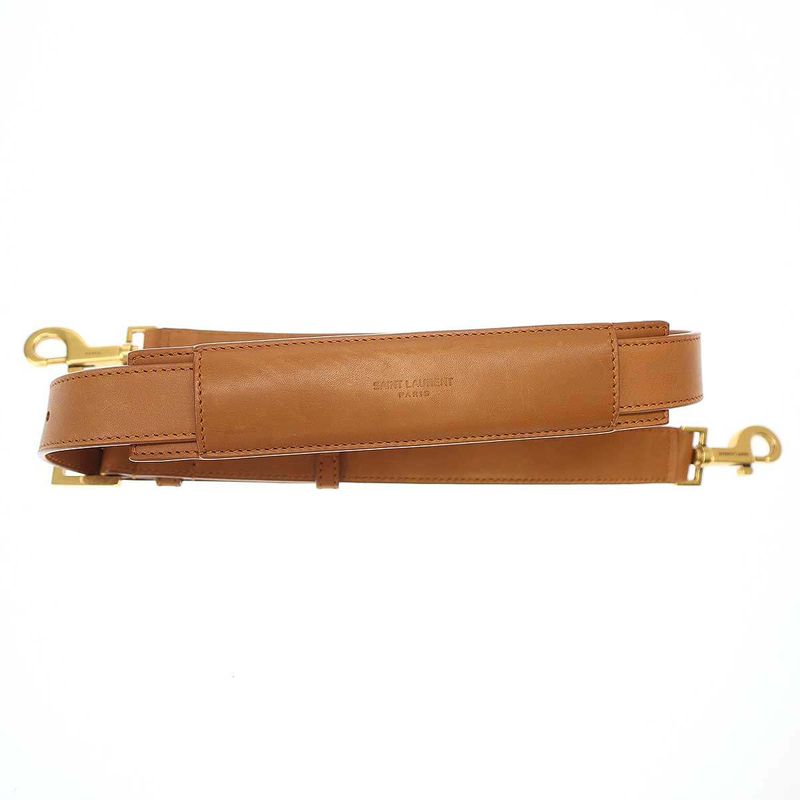 Saint Laurent Paris Leather Trimmed Canvas Duffel Bag 09 23 Brownish — view 7