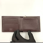 Louis Vuitton Taiga Portefeuille Amerigo Nm Bifold Short Wallet Brown — view 5