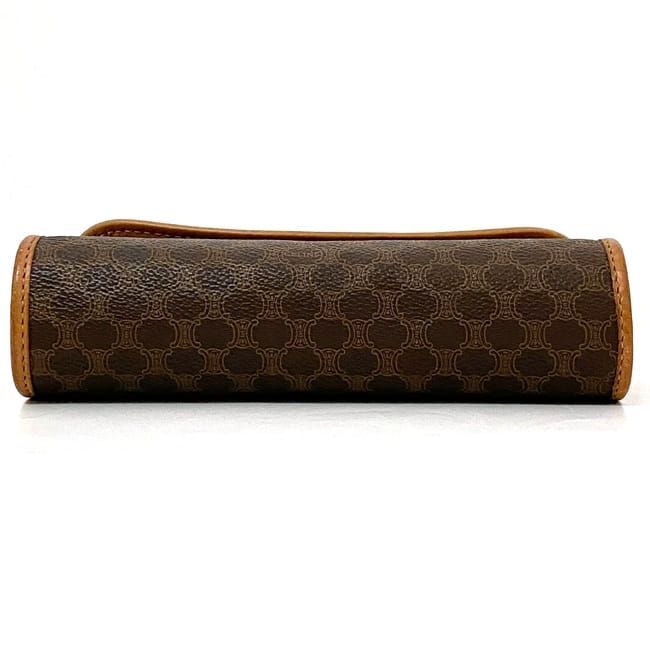 Celine Pouch Brown Macadam Leather — view 4