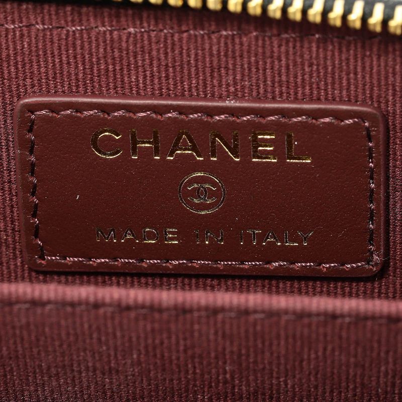 Chanel Card Case Classic Zip Coin Purse Black — view 7