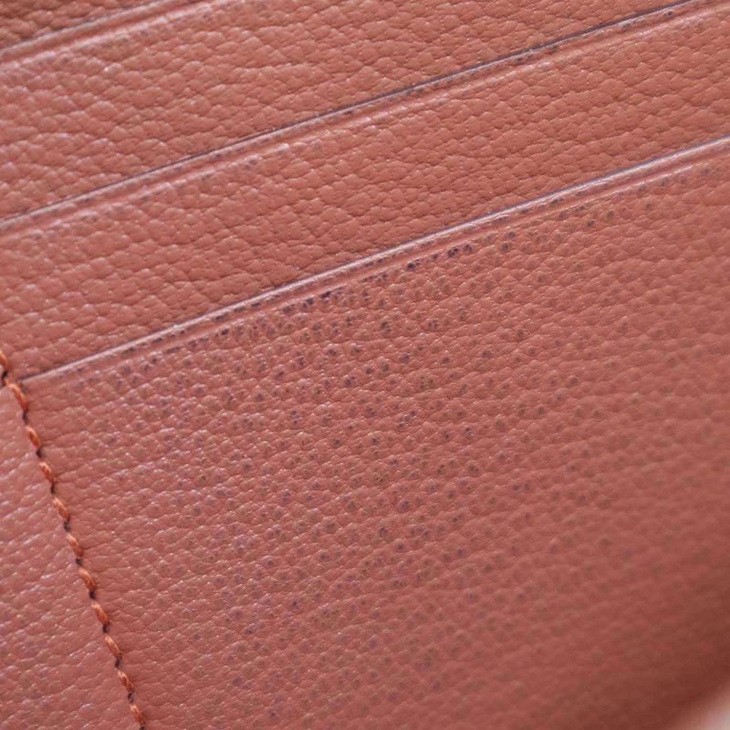 Hermes Azap Classic Round Zip Wallet Peach — view 8
